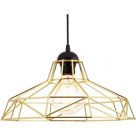 Lampada a sospensione design industriale - Lampada a sospensione retrò - Nova Oro