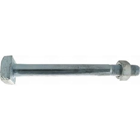 50 Boulons Charpente tête carrée Z, - écrous diamètre 16 mm - Longueur 140 mm - Diamètre 16 mm