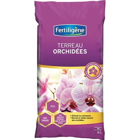 Fertiligene Terreau spécial orchidées 6 litres sac (1/2)