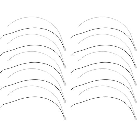 Lot de 10 douilles LED G4, culot MR11, support de lampe en céramique à deux broches pour ampoules incandescentes basse tension 12 V, câble de 30 cm. (1/5)