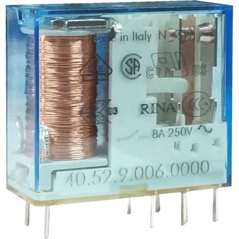 Mini-Relais Finder 2 Wechsler 8A Spule 6VDC kontinuierlich 405290060000