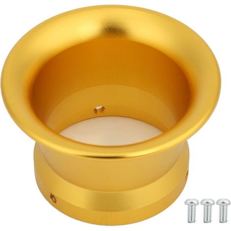 Copa de interfaz de filtro de aire, 50 mm, copa de interfaz de filtro de aire de motocicleta de aleación de aluminio, copas de bocina de viento para carburador 24/26/28/30 mm, dorado [rojo] para (1/5)