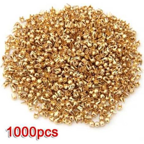 1000 2.5mm Clou Rivet Griffe en Cuivre d'Or Decoration Sac Ceinture (1/3)