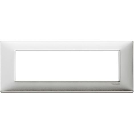 VIMAR - 14657.81 Placca 7M alluminio spazzolato