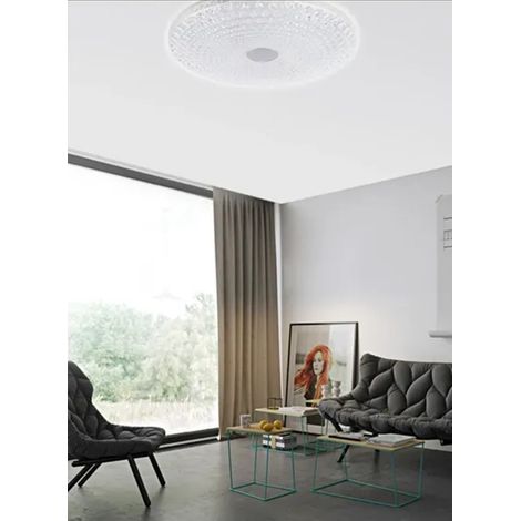 TRADE SHOP - Plafoniera Da Soffitto 45 W Design Cristalli Luce Fredda Fst-40a45906 Interna 40cm - (1/4)