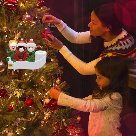 Personalisierter Weihnachtsbaumschmuck 2020 – Dekorativer Anhänger für Überlebende der Familie (1/5)