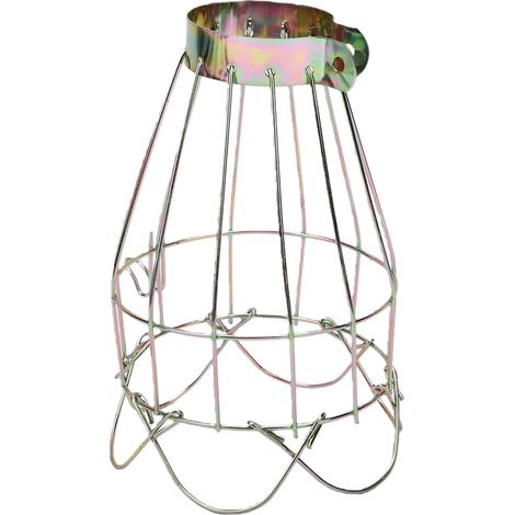 Abat-jour Cage en métal Vintage en fer galvanisé, couvercle d'abat-jour industriel pour lampe suspendue pour Bar à domicile 6 pièces (1/5)