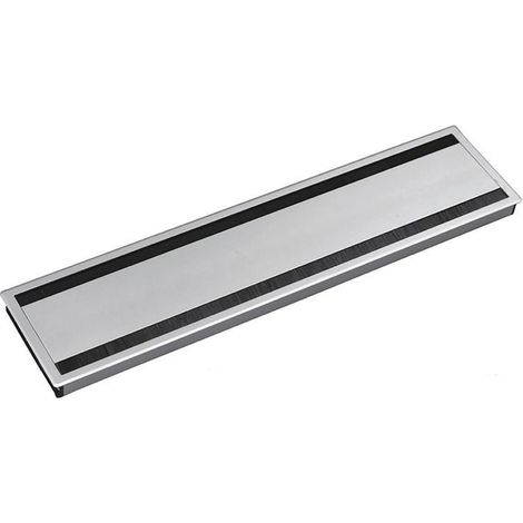HERRAJES ALK pasacable modelo keisi con tapa reversible acabado gris (1/3)