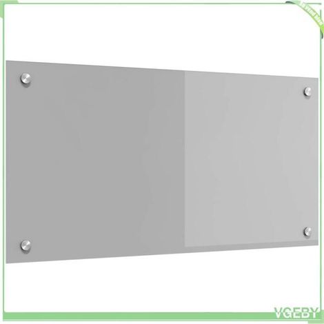 Dosseret / Protection de cuisine - FAFEISY - 42001229 - Gris clair - Verre trempé - 80 x 40 cm (1/5)