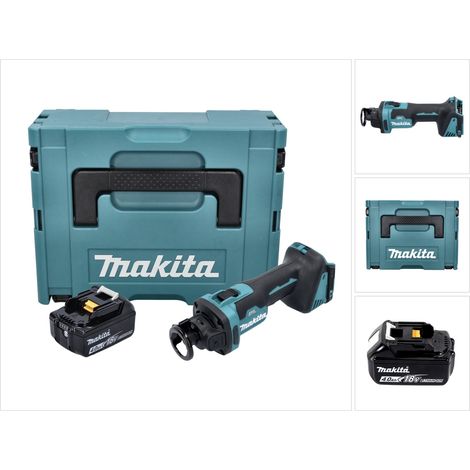 Makita DCO 181 M1J Akku Rotationsschneider 18 V 32000 U/min Brushless + 1x Akku 4,0 Ah + Makpac - ohne Ladegerät