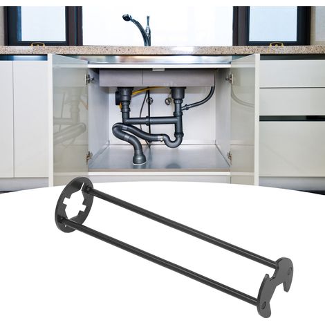 Clé multifonction pour évier, flexible de robinet, douille hexagonale, outil d'installation de clé pour tuyauterie de salle de bain (petit format) (1/5)