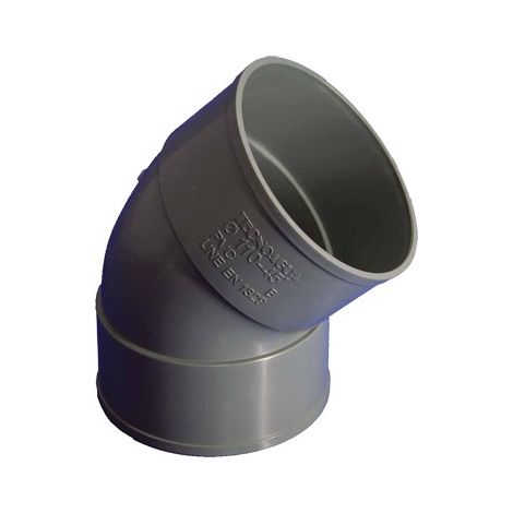 GOMITO PVC F-F 45 40 MM - 40 MM