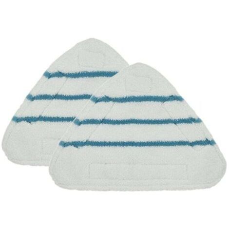 2 PièCes Tampons de Rechange Pour Vadrouille à Vapeur Triangle Lavable Chiffon Microfibre TêTe Pad Remplacement (1/4)