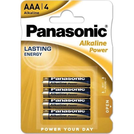 Pila Lr03 Aaa Alkaline Power Panasonic (blister 4 Pilas) Lr03apb/4bp