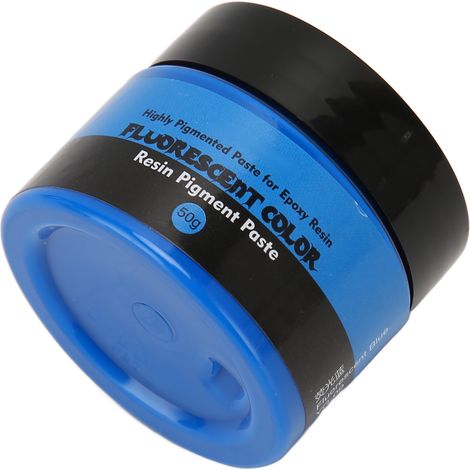 Pigment pour résine époxy 50 g, haute saturation, colorant liquide facile à utiliser, idéal pour la fabrication de bleu fluorescent dans les projets artistiques et artisanaux de bricolage. (1/5)