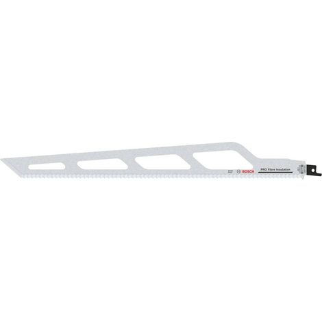 Bosch – Lame de scie sabre 2608635529 – 400mm HCS pour fibre d'isolation – Épaisseur 1,5mm – Coupe nette sans éclat – Pour scies 18V