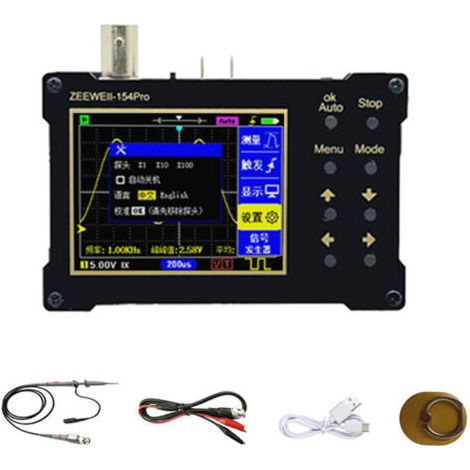 Oscilloscope numérique à écran couleur TFT 320240 résolution 2.4 pouces 40MSa/s générateur de Signal de prise en charge du taux d'échantillonnage (bande passante 18M),de DEBUNS