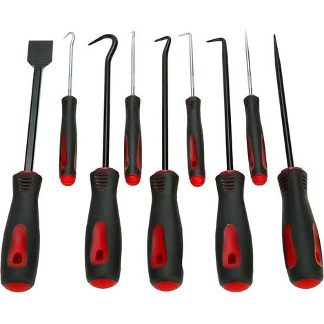 Lntyq 9 pièces Universel Set de Crochets aiguille et Grattoir Joint Demontage Montage Outils