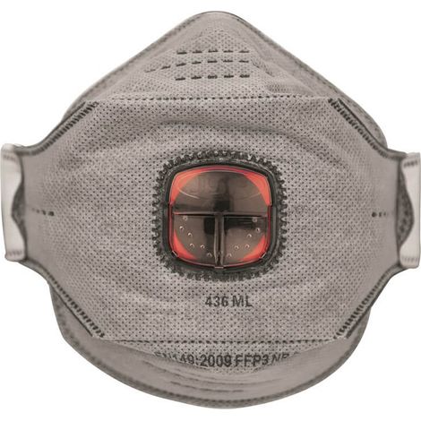Masque anti-fluide JSP SpringFit, valve Typhoon 436 ml FFP3 - BHP JSP 8508