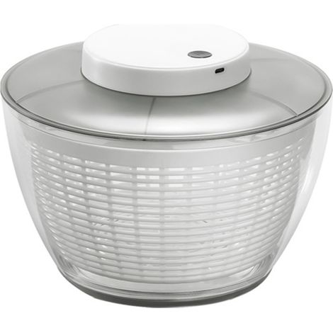 Séchoir à légumes électrique multifonctionnel, facile à utiliser d'une seule main et doté d'une grande capacité pour le nettoyage de la laitue. (1/5)
