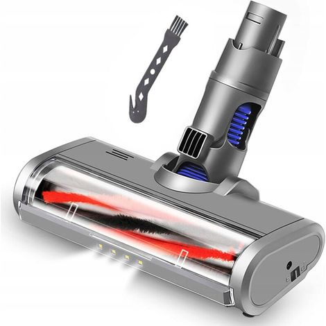 Brosse turbo électrique à LED / buse de sol / buse d'aspirateur / scooter souple compatible avec Dyson V6 DC45 DC58 DC59 DC61 DC62 (1/5)