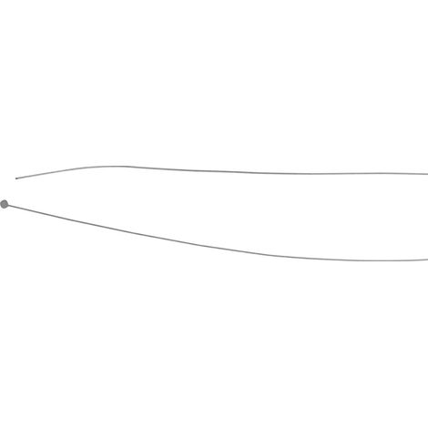 Câble souple à embout tonneau - Longueur totale : 2500mm Ø: ext: 1,2mm