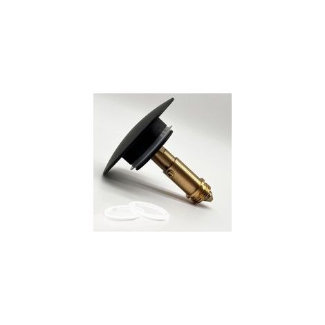 Pop up Bouchon de Lavabo 66mm Noir Mat Laiton Massif, Clic Clac Bouchon d'évier, Bouchon de Vidange d'évier, Bouchon à Pression à Ressort pour Salle de Bain Lavabo Lavabo (1/5)
