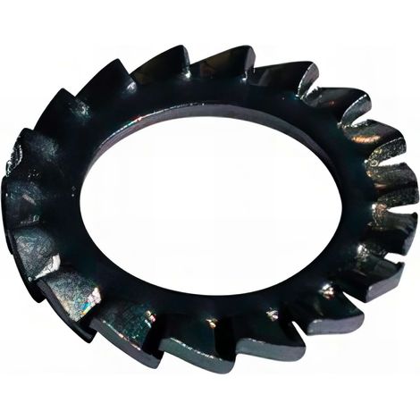 Rondelle denture extérieure M3 mm Zinguée bichromatée - Boite de 1000 pcs - Fixtout 50000303B