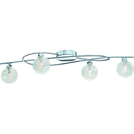 Lampe de plafond Horae Chrome à 4 lumières - 33114