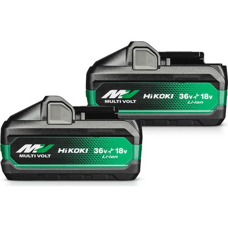 HiKOKI MULTI VOLT 2x Akku BSL36B18X (18V 5.0 Ah / 36V 2.5 Ah Akku, Li-Ion, 4-Stufen-LED Ladestandskontrolle) (1/5)