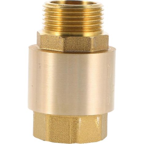 Clapet anti-retour en laiton pour systèmes d'irrigation (lot de 3) - Protection efficace de la pompe - Dimensions : 6,00 x 3,40 x 3,40 cm - Raccord de plomberie professionnel (1/5)