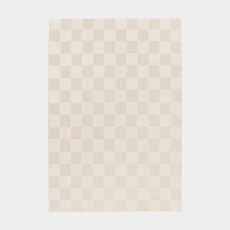 Décoweb – Tapis extérieur motif damier 160 x 230 cm – 100% polypropylène – Protection UV – Épaisseur 5 mm – Densité 108120 points/m² (1/5)