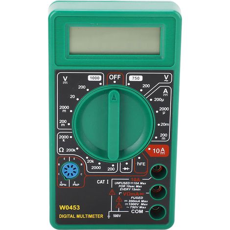 Multimètre numérique W0453, testeur électrique sans pile, mesure AC/DC, usage professionnel et bricolage, écran LCD, précis et fiable. (1/5)