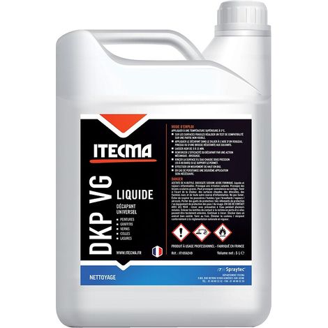 Décapant peinture et graffitis liquide DKP VG L base végétale biodégradable bidon de 5 litres - ITW SPRAYTEC ITECMA