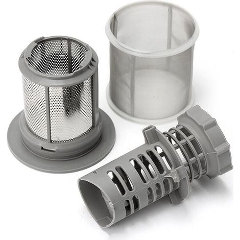 Ersatz-Geschirrspülerfilter [2er-Pack] – 10 mm (Durchmesser) x 10 mm (Breite) x 10 mm (Höhe), Energieeffizienzklasse A+++, kompatibel mit Geschirrspülern von Bosch, Neff und Siemens. Netzfilter. Ersat
