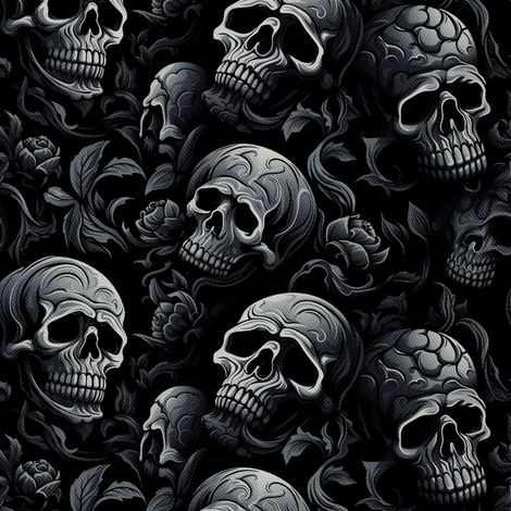 Tela decorativa para exteriores Oxford - Motivo de calavera I DX4234 (1/5)