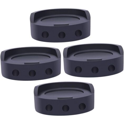 QORVA-Lot de 4 Coussinets de Base pour Machine à Laver Amortissants - Coussinets Antidérapants pour Rehausseurs de Meubles