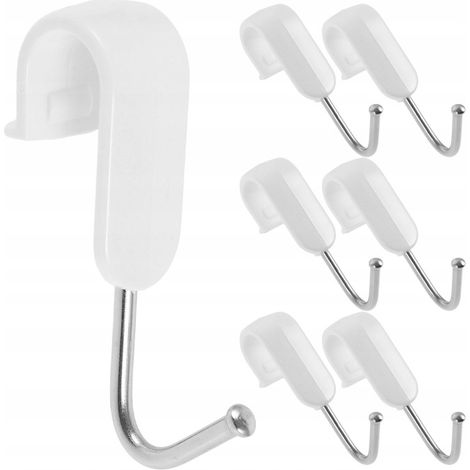Ganci a S in acciaio bianco per appendere posate e accessori. (1/5)