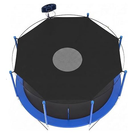 Trampoline Cover Sun Protection Diameter 305 cm 8 Poles Trampoline Net 305 8 Bars UV Resistant Waterproof (1/5)
