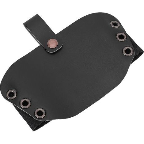 Protection de sélecteur de vitesse pour chaussures et bottes de moto en matériau PU de haute qualité (noir) (1/5)
