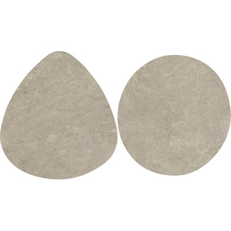 Carrelage effet Pierre Calcaire Gris Ombre Galets XL 59,5x59,5x2 cm Rocalta - Sol extérieur (vendu par carton de 0,511 m²) - RO'MA CARRELAGE