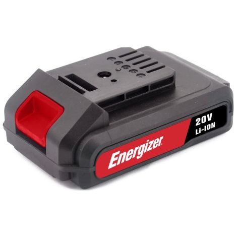 Batterie lithium-ion 20V 2Ah – 40Wh – Compatible avec 25 outils Energizer – Protection contre surcharges et courts-circuits (1/5)