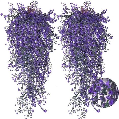 2 plantas artificiales colgantes de primera calidad, resistentes a la oxidación: ¡perfectas para la decoración de interiores y exteriores (1/5)