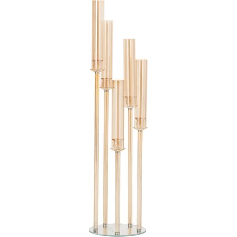 Candelabro Cristallo Oro 120 cm