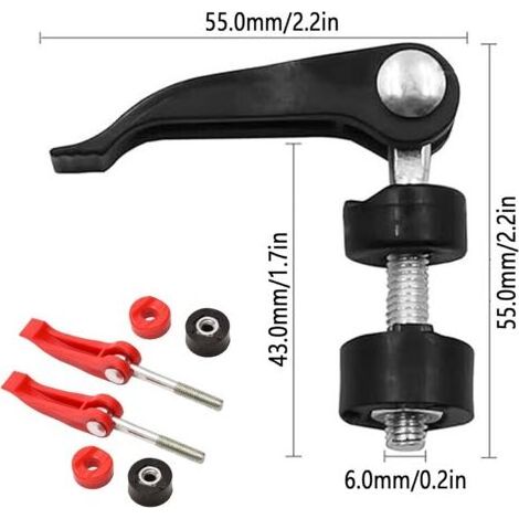2 pcs Poignée de Tondeuse Vis pour Tondeuse à Gazon Poignée Universelle de Tondeuse à Gazon Tondeuse À Gazon ,Modèles de Tondeuses à Gazon,Solide (1/5)