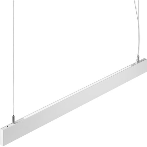 Ideal Lux Sospensione Steel 2 luci LED integrato bianco metallo
