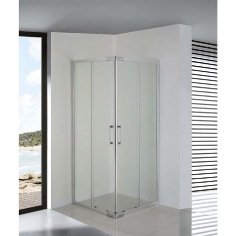 BOX DOCCIA ANGOLARE 69/79X89/99XH185CM TRASPARENTE (1/4)