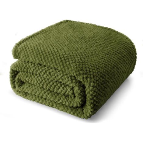 Couverture de lit douce et chaude en polaire à carreaux. grande couverture en flanelle à mailles fines. épaisse et respirante. décoration intérieure (1/5)