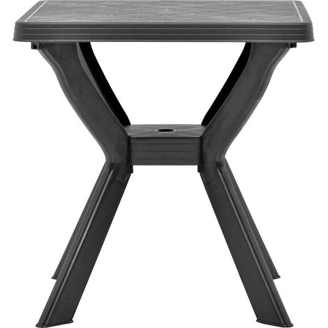 Maison Exclusive - Mesa bistró plástico gris antracita 70x70x72 c (1/5)