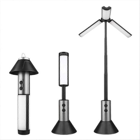 Multifunktionale 2-in-1-Campinglampe, wiederaufladbar, teleskopierbar, Campinglaterne, Taschenlampe, Notarbeitsleuchte für den Outdoor-Einsatz (1/5)